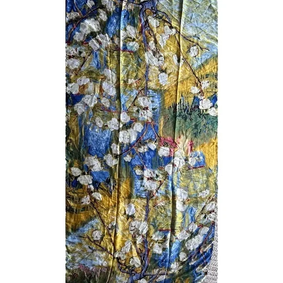 Nwt Scarf Womens Fashion Printed Elegant Lengthened Wrap Soft Shawl All Season - Picture 7 of 7